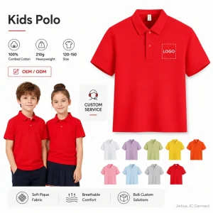 Custom Logo Kids Boys Girls Polo Shirts Short Sleeve Breathable Children Polo Shirt for School Uniform Sports Wear