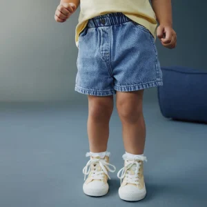 Custom Logo OEM ODM Summer Kids Denim Shorts High Quality Boys Girls Jean Shorts