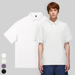 Custom Logo Polo Tshirt 250G Fashion Casual Lapel Tops 100% Cotton Short Sleeve Golf Shirt Polo Shirts for Men
