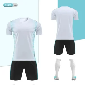 Custom Made High End Soccer Wear Blank Football Uniforms for Girls and Boys for Children’s Sports