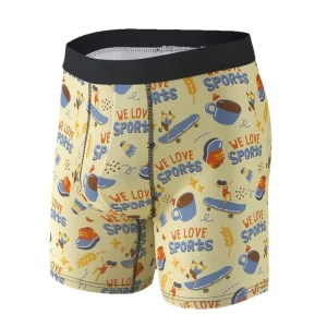 Custom Men Boxer 1916# Custom Blank Print Boxer Photo of Shorts Boy Plus Size Underwear Men Pumping Briefs
