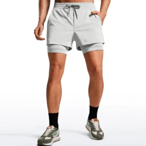 Custom Mens 5″ Athletic Shorts Quick Dry Moisture Wicking Boys Running Shorts Gym Fitness Training Workout Sports Bottoms
