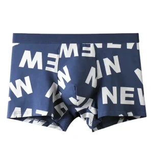 Custom Men’s Panties Flat Letter Full Printed Boys Men’s Briefs Cotton Boy Underwear Breathable Fashion