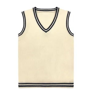 Custom New Men V Neck Children’s Sweater Boys Girls Adults Knitted Vest College School Uniform Sweater Vest