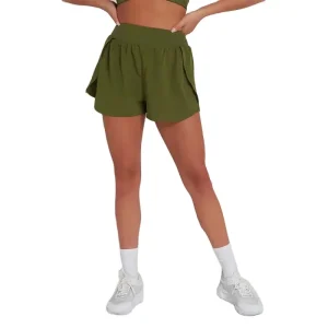 Custom OEM Girls Quick Dry Stretch Woven Sport Shorts Athletic Workout Gym Training Running Shorts for Women