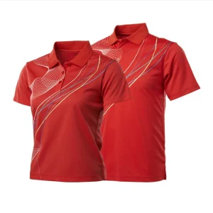 Custom Polyester Polo Shirt Sublimation Printing Boys Men Polo Golf T shirts Training Polo T Shirt Red Dry Sports Wear