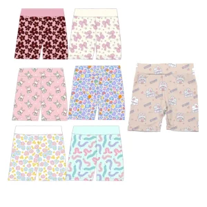 Custom Print Girls Children Sport Shorts Summer Baby Kids Stretch Waist Pants Daily Soft Cycling Clothing