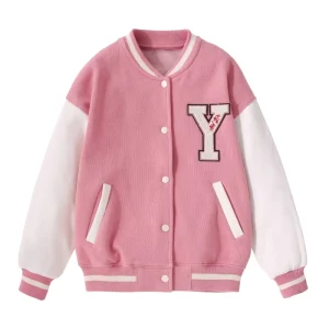 Custom Printing Embroidery Cotton Toddler Infant Windbreakers Girls Boys Baseball Varsity Jacket Kids
