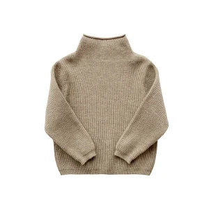 Custom Quickly Delivery Suppliergirl Kids Clothing Girls High Collar Sweaters