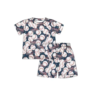 Custom Soft Short Sleeve Kids Sleepwear Baby Boy Pajamas