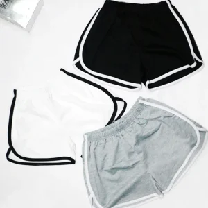 Custom Sports Beach Short Summer Elastic Drawstring Patchwork Soft Plus Size Women’s Shorts for Girls Gym Biker Shorts