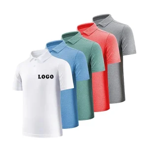 Custom logo 90%polyester 10%spandex Quick Dry Short Sleeve Kids Boy T-shirt Uniform Golf Polo Shirt
