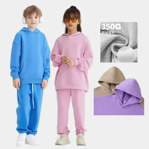 Custom made Fleece Hoodies for Boys and Girls Winter Pullovers Hoodies with Puff Print and Children’s Hoodies