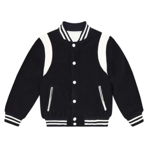 Customizable Kids Varsity Jacket Premium Classic Button Vintage Baseball Style Custom Logo Boys Autumn