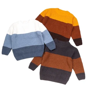 Customizable Winter New Design Anti Pilling Computer Knitted Boys Pullover Sweaters Long Sleeve O neck Casual