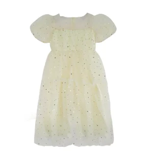 Customization Summer Tulle Layered Short Sleeve ODM Girl Dresses Breathable Cute Sequins Princess for 2 14Y