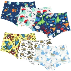 Customize Cartoon Print Brief Children Boxers Young Boys Underwear