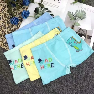 Customize Cartoon Print Brief Children Boxers Young Boys Underwear