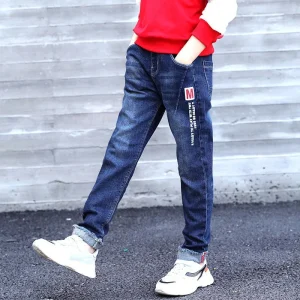 Customize Print Little Boy’s Jean Trousers Casual Trend Boys Denim Jeans Pants for Boys