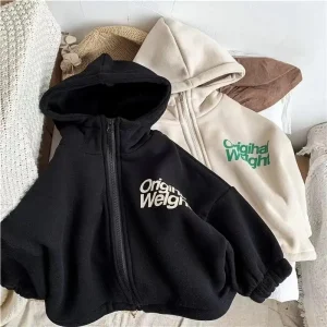 Customize Winter Kids Pullover Sweater Children’s Clothing Baby Boys Girls Hoodie Sweater