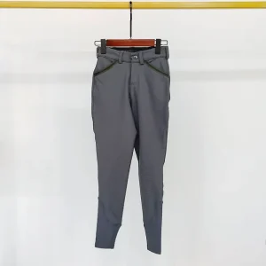 Customized Children Breeches Half Seat Silicone Equestrian Pants Child Horse Riding Clothes for Boys