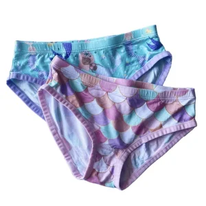 Customized Kids Girl’s Bamboo Briefs Underwear Toddler Soft Bamboo Underwear Custom Print Fabric Clothes