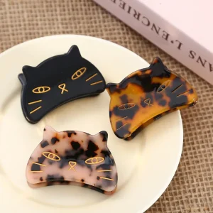Customized Simple Grab Clip Acetate Kids European American Style Animal Design Fashionable Party Use Hair Accessories Disc