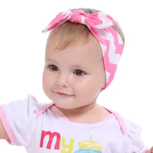 Cute Baby Top Knot Hairbands 9 Colors Eco Friendly Adjustable Fabric Accessories Ribbon Polka Dot Star Design for Girls Kids
