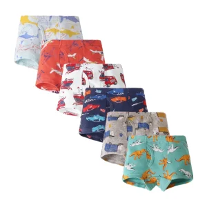 Cute Cartoon 100% Cotton Kids Children Panties Baby Briefs Breathable Boys Underwear 3 Pcs