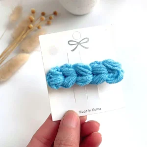 Cute Cartoon Girl Knitt Flower Bow Ornament Hair Clips Girls Lovely Barrettes Hairpins Kids Hair Accessories