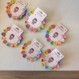 Cute Children’s Hair Clip Girl’s Printed Hair Clip Small Size Bangs Clip Baby Girl Accessories and Hair Accessories 10 piece