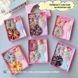 Cute Hair Accessory Set for Girls Hair Ties Headbands Baby Princess Hair Clips and Hairpins
