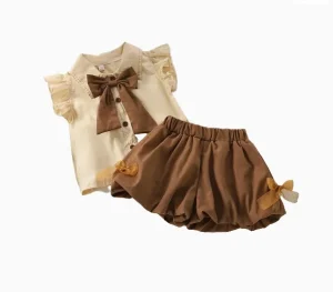 Cute Summer Girls Clothing Set for Children