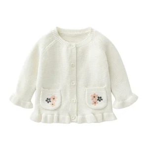 Cute Toddler Baby Girl Sweater Winter Infant Tops Custom Elegant Warm Sweaters