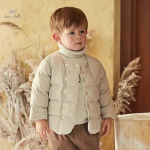 DB15316 Children Girls Boys Baby Down Jacket Winter Casual Padding Overcoat Outerwear Tops