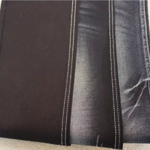 Dark Blue Cotton Polyester Spandex Denim Fabric for Men