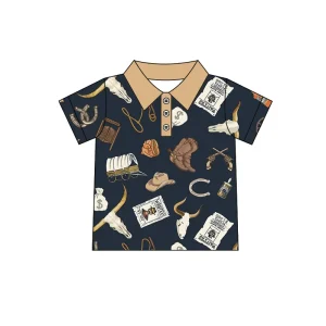 Design Customization OEM&ODM Apparels Boys Polo T Shirts Children’s Western Clothing Kids Boys Shirts