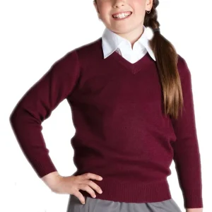 Design Kindergarten Uniform School Girl Cardigan Sweater for Kids