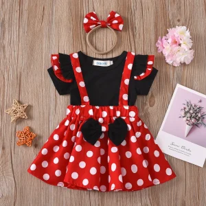 Designer Clothing for 2 Years Old Girls Kids Skirt Cotton and Top Clothes Suit