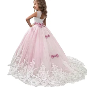Designer Kids Clothes Little Girl Ball Gowns Flower Girls Long Dress LP-231