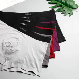 Designer Transparent Bulge See Through Pouch Mid Rise Breathable Print Boxer Boys Net Underwear Men