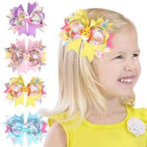 Easter Hair Clips for Kids Easter Hair Accessories Bow Hair Clip Cute Accessories