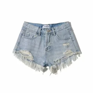Eco Friendly Teenage Girls Clothing Sexy Toddler Girls Tight Jeans Shorts