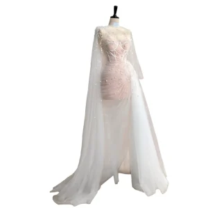Elegant Classic Plus Size Mermaid Bridesmaid Ball Gown Velvet Sequin Applique Lace Flower Ruffles Spaghetti Strap Sweetheart