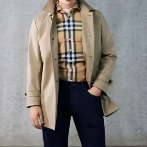Elegant Double Breasted Jacket for Boys Stylish Winter Coat Comfortable Warm Outerwear Fashionable Casual Wear for Overcoat