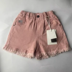 Elegant Girls Casual Chino Shorts Rhinestone Bow Decor Soft Breathable Nylon Cotton Shorts for Spring Summer Outfits