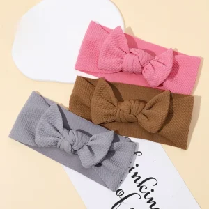 Elegant Kids Baby Bow Headbands for Newborn Girls Cute Eco-Friendly Nylon Daily Use Hair Accessories 10cm Circumference