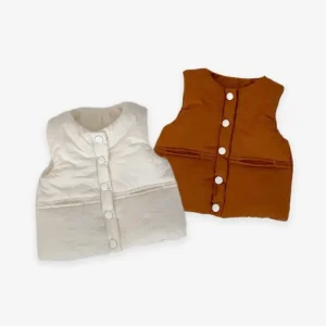 Engepapa Newborn Winter New 0 3 Years Old V neck Waistcoat Infant Girls Warm Cardigan Baby Unisex Cotton Thickening Clothes