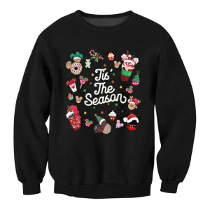 European American Letter Cartoon Neck Solid Color Casual Christmas Men’s 100% Polyester Eco Friendly Windproof Loose Fit Hoodie