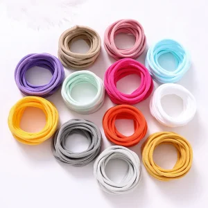 European American Seamless Nylon Fine Hair Band Children’s Hair Loop Handmade DIY Baby Headband Baby Soft Headwear Accessories